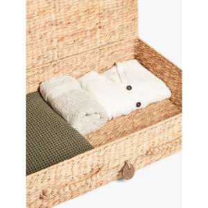 Cesta de Almacenamiento Rectangular Bajo Cama John Lewis, Elegante, de Jacinto de Agua y Marco Metálico, 45x75x18cm, Solución de Almacenamiento Práctica - Product Image 5