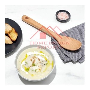 Cuillère en bois de qualité export, cuillère en bois avec logo personnalisé, cuillères à dégustation en bois, ustensiles de service écologiques pour la pâtisserie - Product Image 1