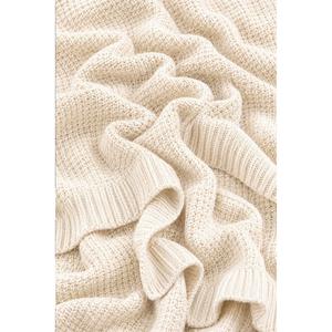 Be-Var-01-Ec Couverture 100% Acrylique Blanc Cassé 130*170 Cm - ECRU - Product Image 3