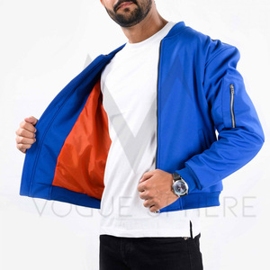 Servicio OEM, Chaqueta Bomber de Lona Personalizada para Hombre, Cuello Alto, Transpirable, Nueva Colección de Otoño - Product Image 3