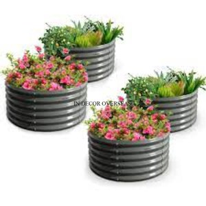 Macetas y Jardineras de Metal Galvanizado de Calidad de Lujo, Aspecto Atractivo, para Hogar, Hotel, Restaurante, Jardín, a un Precio Impresionante - Product Image 4