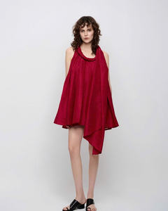 Robe rouge sans manches style bohème chic sans effort fabriquée au Vietnam personnalisable OEM/ODM - Product Image 1