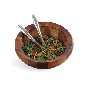 Bol décoratif blanc de meilleure qualité sur support en bois de cerf de ton or ustensiles de cuisine de pendaison de crémaillère bols durables et fabriqués en usine - Product Image 2