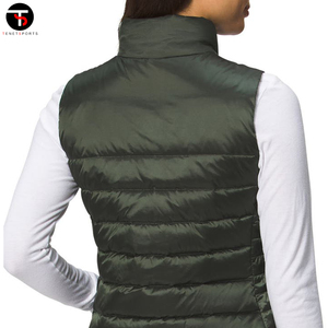 OEM vente en gros de haute qualité respirant femmes sans manches doudoune hiver chaud coton-rempli gilet pour costumes - Product Image 5