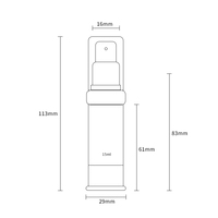 Flacon sans air de 15 ml à vente chaude, flacons sans air remplaçables, pompe à double paroi à rotation