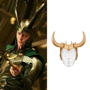 Halloween PVC Loki casque <span class=keywords><strong>Super</strong></span> héros Cosplay accessoire adultes adolescents film <span class=keywords><strong>Thor</strong></span> demi-visage masque Halloween Cosplay - Product Image 4