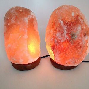 Top Quality Natural Himalayan Salt Pair with Adjustable Dimmer Cord and Wooden Base / Himalayan Salt Lamp Pair - Product Image 6