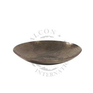 Nouvel arrivage Bol à fruits moderne en métal, artisanal et élégant, décoratif, assiette décorative dorée pour la cuisine et la maison-pour les plats de riz - Product Image 1