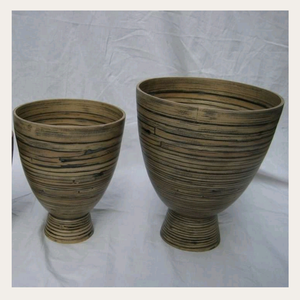 Trendy Bamboo Bowls from Vietnam: Natural Bowls for Stylish Display and Easy-to-Clean Food Storage in Contemporary <b>Spaces</b> - Product Image 4