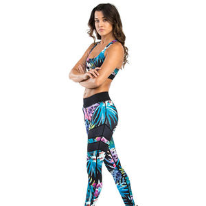 Top Ladies Casual Wear Pantalones Cintura alta Acanalado Mujeres Yoga Leggings Alta calidad Mujeres Leggings - Product Image 6