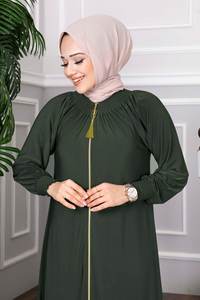 New Season Women Winter Islamic <b>Clothing</b> Abaya Dress Kaftan Tunic Dubai Muslim Islamic Fashion <b>Turkish</b> Made Islamic Dresses - Product Image 3