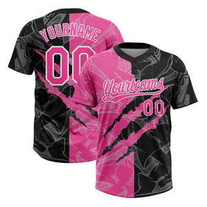 Vente en gros Maillot de baseball léger en polyester pour homme Grande taille Maillot respirant imprimé de softball - Product Image 4