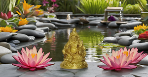 Kubera de latón hecho a mano/estatua de Kuber Maharaj/ídolo para el éxito y la riqueza para el hogar y la Oficina artículos decorativos artesanía de Metal - Product Image 4