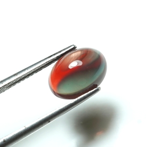 Cabochon de forme ovale en Labradorite Andésine naturelle de couleur biologique Cabine lisse en pierres précieuses rares - Product Image 2