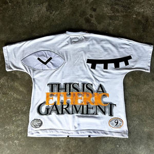 Camiseta Oversize de Algodón 100% con Estampado Serigrafiado, Cuello Redondo, Estilo Urbano, Diseño Liso, Manga Corta, Estilo Holgado, Ecológica, 220g Jersey - Product Image 2