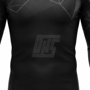 T-shirt de compression à manches longues pour homme, vêtements de sport athlétiques, sublimation personnalisée, entraînement, fitness, course à pied, vêtements de sport - Product Image 6