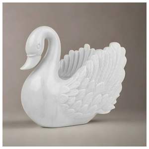 Artículos artesanales de mármol blanco para fines decorativos - Product Image 1