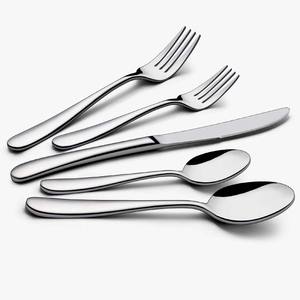 Logo de couleur personnalisé brillant, hôtel de luxe, mariage, vente chaude, Design plat moderne, couteaux à Long manche et cuillère fourchette ensemble de couverts - Product Image 5