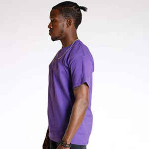 Top qualité hommes 100% coton T-Shirt O cou à manches courtes grande taille couleur différente T-Shirt pour hommes - Product Image 1