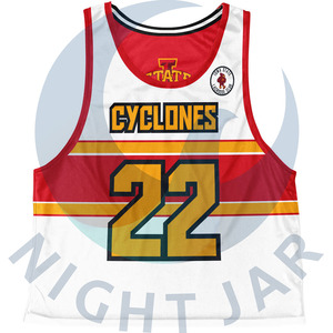 100% Polyester personnalisé fait boîte crosse imprimé réversible uniforme maillot unisexe séchage rapide respirant - Product Image 3