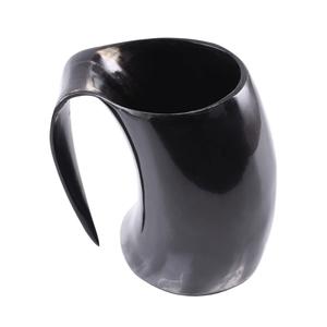 Taza de jarra de cerveza de cuerno de búfalo vikingo hecha a mano más vendida, taza de bebida de cerveza Medieval pulida Natural Premium para fiesta - Product Image 5