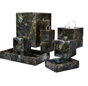 Ensemble de décoration de salle de bain en résine polymère, modèle nautique, haut de gamme, par Tayyab Handicraft - Product Image 3