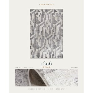 Wholesale Viscose & acrylic Area Rug GALLERY 1306 Beige Machine Made <b>Turkish</b> <b>Carpet</b> for Living Room Hotel Project - Product Image 2