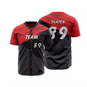 Uniforme de béisbol fabricado en Pakistán profesional, camiseta de equipo y uniforme de béisbol de impresión personalizado de último diseño corto - Product Image 2