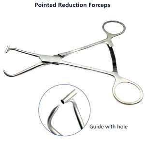 Pinces orthopédiques pointues pour la réduction osseuse avec guide en acier, pinces chirurgicales osseuses, instruments orthopédiques par SurgiRight Instruments - Product Image 4