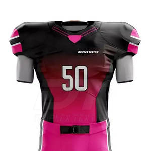 Uniforme de football américain couleur unie vêtements de sport uniforme de football américain sur mesure à séchage rapide - Product Image 1