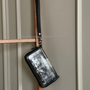 Pochette transparente pour femmes de meilleure qualité Portefeuille en cuir usiné à la main Sac à main Sculpture en cuir Nouveau design Pochette vintage à la mode - Product Image 5