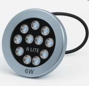 Luz LED subacuática montada en superficie RGBW de 6W que cambia de color, resistente al agua, energéticamente eficiente - Product Image 2