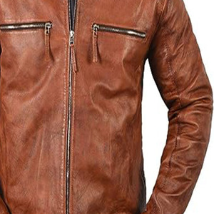 Haute Qualité Hommes Coupe-Vent Softshell Veste De Luxe Nouveau Cuir Laine Classique Chauffé Biker Poche Fabricant En Gros - Product Image 6