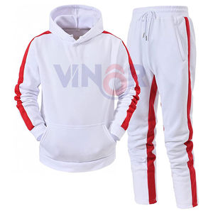 ชุดวอร์มสำหรับผู้ชายชุดวิ่งขนแกะสีพื้นชุดวอร์มมาใหม่ออกแบบโลโก้ได้ตามต้องการ - Product Image 1