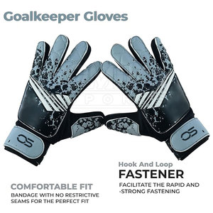 Gants de gardien de but en cuir respirant et imperméable de haute qualité, personnalisables avec logo sur mesure et prix compétitifs pour marques privées - Product Image 3