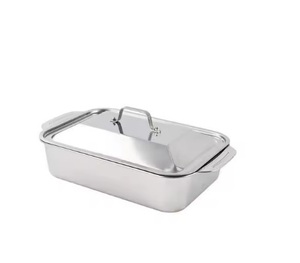 Cacerola de Metal con Acabado Plateado, Tapa Dorada, Asa de Acero Inoxidable, Clásica, Duradera, Ecológica, Compatible con Todas las Estufas, Elegante - Product Image 3