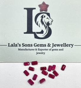 Rubí Birmano Natural de Primera Calidad, Calentado, Corte Octogonal de 3x5 mm, Color Rojo Rosado, Gema Suelta para Hacer Pulseras y Pendientes - Product Image 4