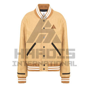 Chaquetas universitarias de la más alta calidad de talla grande al por mayor chaquetas universitarias en blanco chaqueta universitaria lisa con logotipo personalizado para hombres - Product Image 1