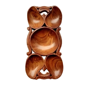 Bandeja de madera versátil para sala de estar, cocina u oficina, elegante diseño rústico para servir u organizar - Product Image 2