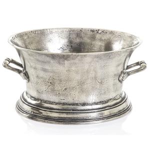 Metal Wine Cooler Handmade <b>Drink</b> Beverage Beer Beverage Tubs Wine Bucket Round Wine Bucket Leaf Design Side Handle - Product Image 2