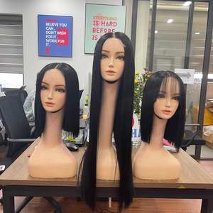 2025 vente chaude 100% cheveux humains os perruque droite Extensions de cheveux fermeture perruque vietnamienne cheveux humains produit de qualité supérieure - Product Image 6