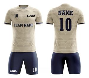 เครื่องแบบสโมสรถักนิตติ้งสำหรับผู้ชายเสื้อฟุตบอลแห้งเร็วแบบลำลองพิมพ์ซับลิเมชันเต็มตัว - Product Image 3