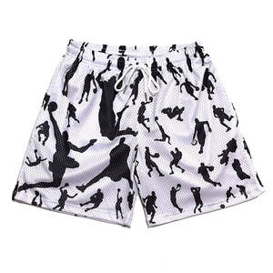 Pantalones cortos transpirables de talla grande para hombre, pantalones cortos de malla para hombre, pantalones cortos de malla personalizados - Product Image 2