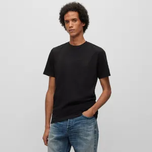 T-shirt décontracté 145-Gsm T-shirt noir basique à col rond T-shirts Oliver T-shirt noir pour hommes T-shirt à col rond de qualité supérieure de couleur basique