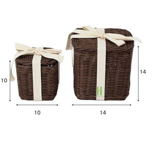 Nuevo Producto 2026 Caja de Regalo Navideña de Ratán, Artículos de Decoración Navideña, Adornos Navideños, Hermosa Caja de Regalo, Tamaño Personalizado - Product Image 4