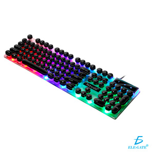 Kit Tastiera e Mouse da Gaming Illuminati a LED RGB, 104 Tasti, Meccanici, Ergonomici, Connessione USB Cablata, Impermeabili, con Caratteristiche in Metallo - Product Image 2