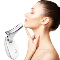 Masseur facial à micro-courant, appareil de beauté pour usage domestique, pour raffermir le cou et lifter le visage