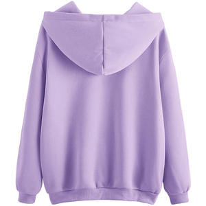 Sudadera con capucha de lana estampada de invierno de último diseño para mujer, entrenamiento de gimnasio, manga larga, servicio OEM, estilo Hip Hop - Product Image 5