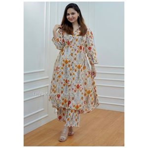 Indian Straight Kurti Pant Dupatta 3PC Casual Party Wedding Dress Readymade Salwar Kameez forma personalizada - Product Image 4