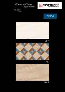 Carreaux muraux décoratifs en céramique antibactérienne 12X24 modernes européens antidérapants de fabrication indienne pour le revêtement intérieur flexible de salles de bains - Product Image 2